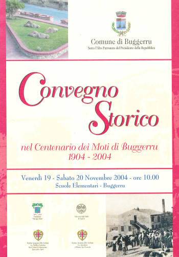 Convegno Storico nel centenario dei Moti di Buggerru 1904-2004