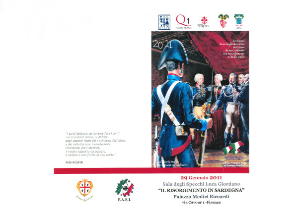 "Il Risorgimento in Sardegna": Presentazione del Calendario Storico dell’Arma dei Carabinieri – Edizione 2011 tradotta in lingua sarda