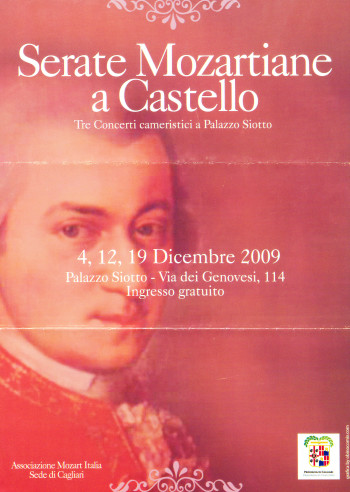 Serate Mozartiane a Castello - Tre Concerti cameristici a Palazzo Siotto