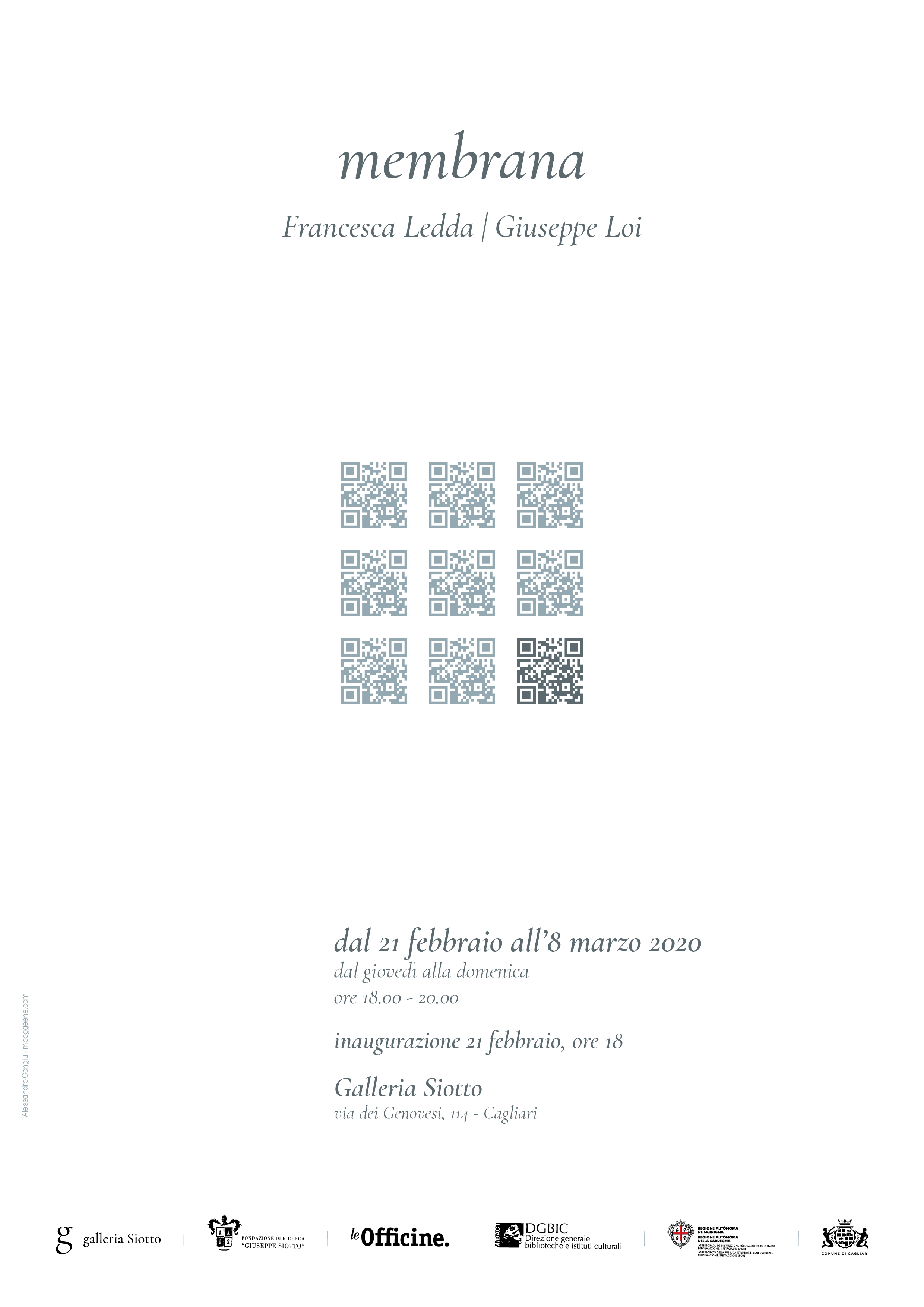 Al momento stai visualizzando Membrana – personale di Francesca Ledda e Giuseppe Loi