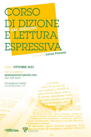 CORSO DI DIZIONE E LETTURA ESPRESSIVA a cura di Laura Fortuna – XXI edizione