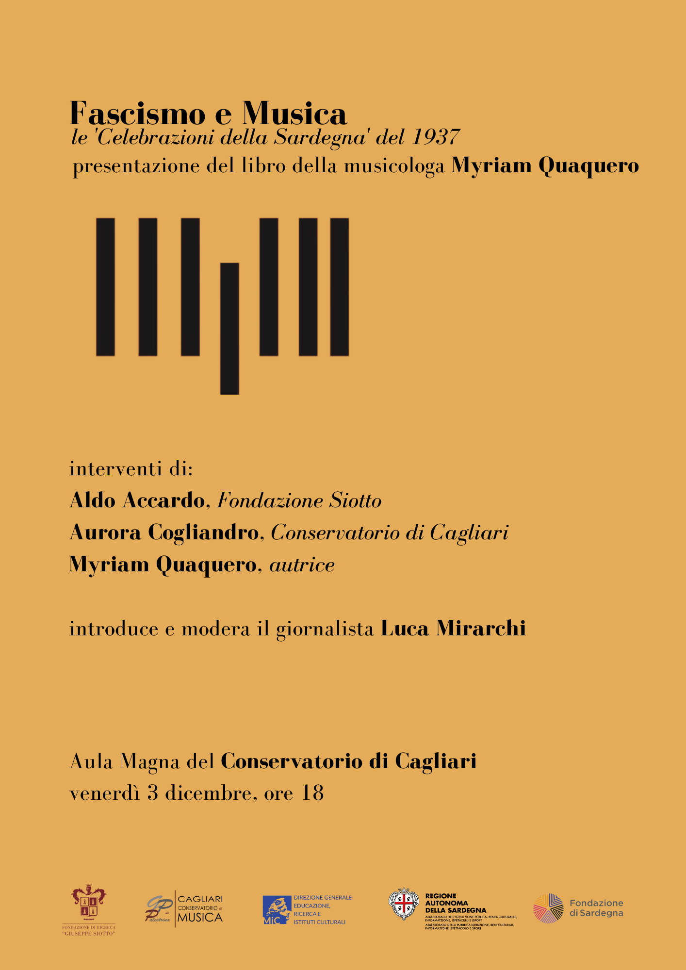 Al momento stai visualizzando Fascismo e Musica, presentazione del libro di Myriam Quaquero
