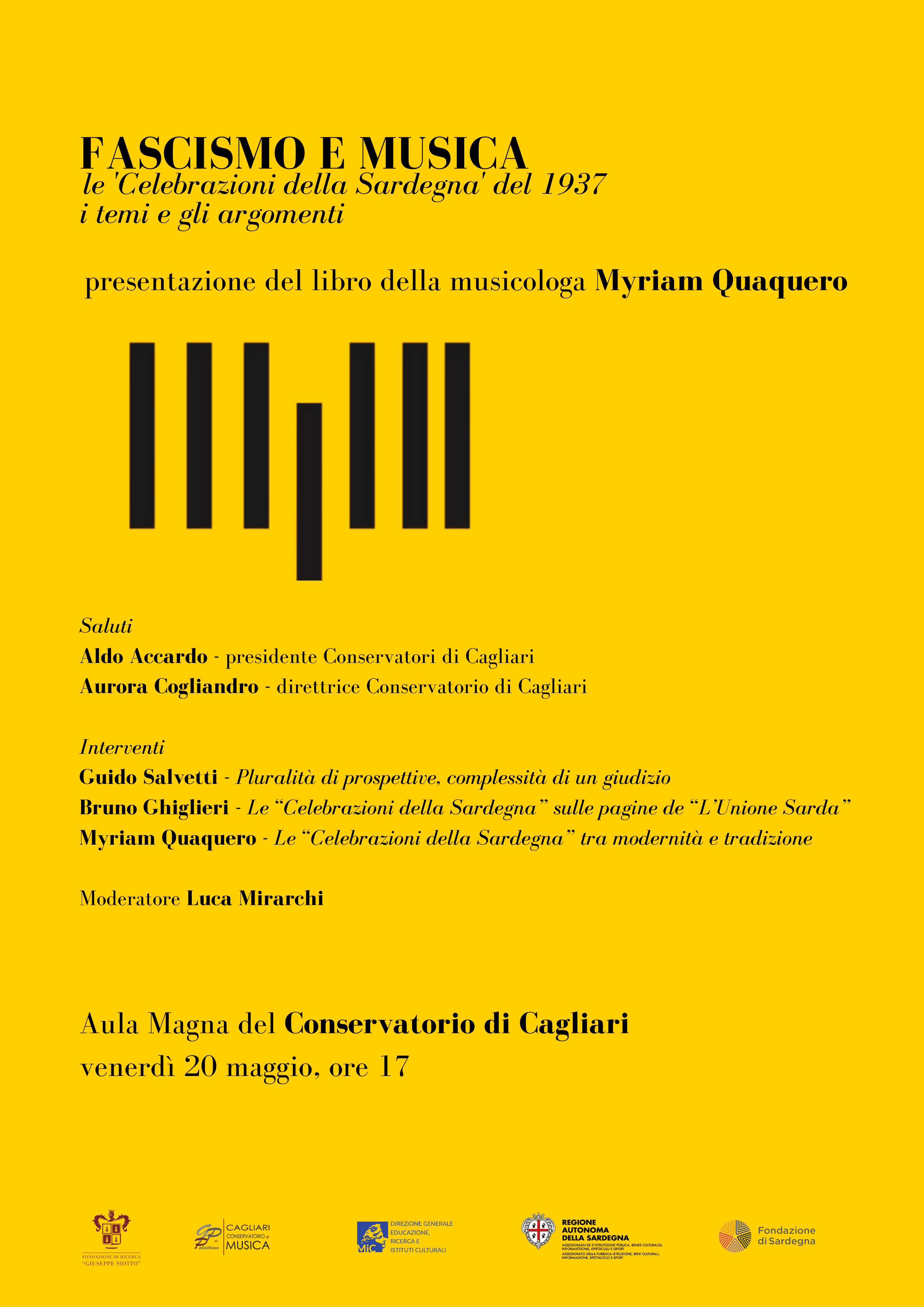 Al momento stai visualizzando Fascismo e Musica, secondo volume al Conservatorio di Cagliari