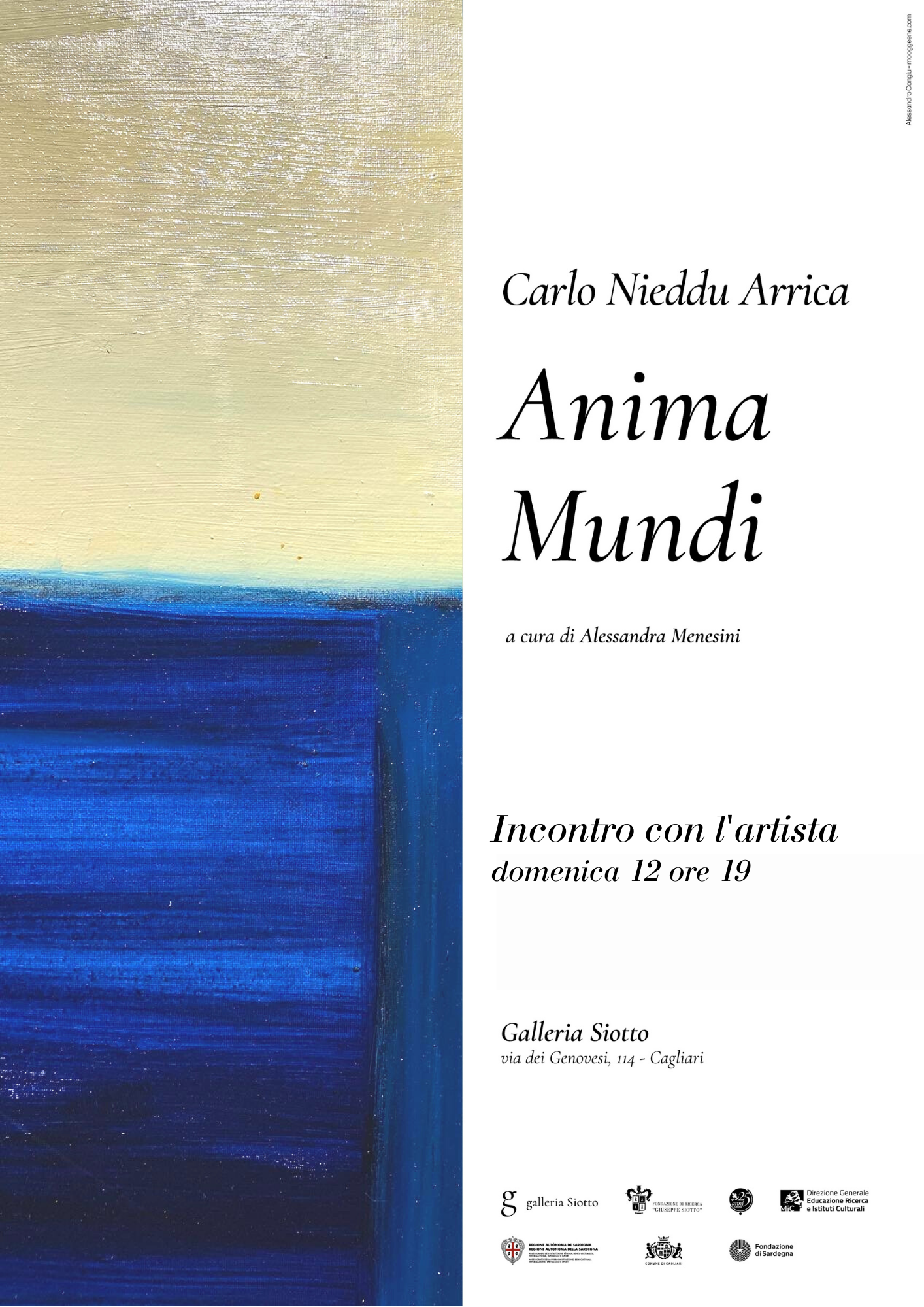Al momento stai visualizzando Anima Mundi – incontro con l’artista Carlo Nieddu Arrica