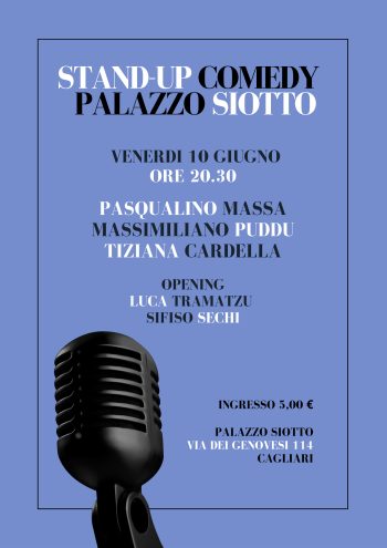 Scopri di più sull'articolo Stand Up Comedy Sardegna @Palazzo Siotto