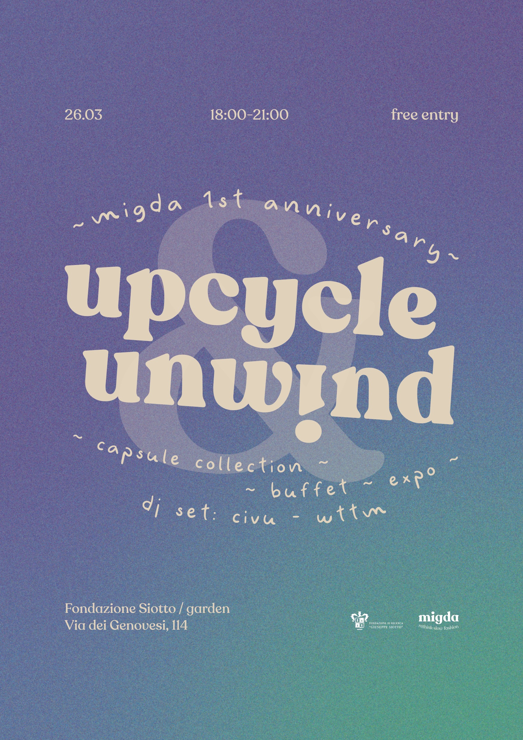 Scopri di più sull'articolo Upcycle&Unwind | Un Anno di Migda