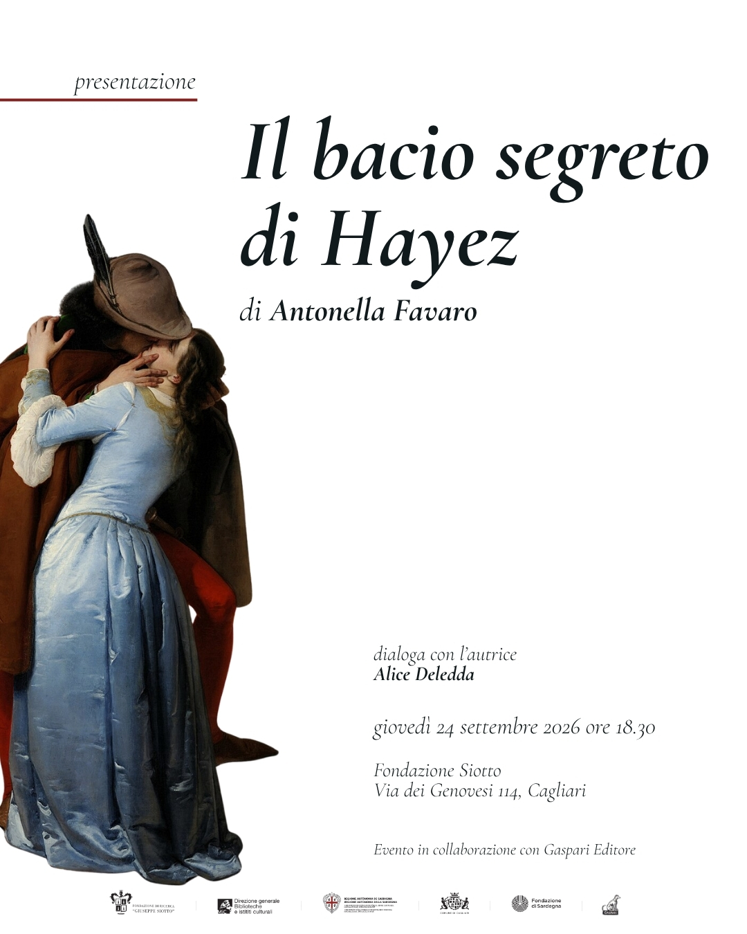 Al momento stai visualizzando Il bacio segreto di Hayez – presentazione del libro