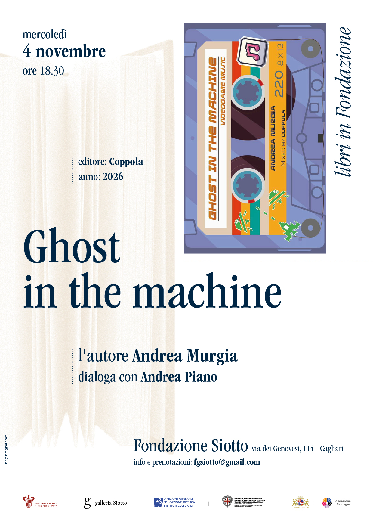 Al momento stai visualizzando Presentazione del libro “Ghost in the machine” – Andrea Murgia